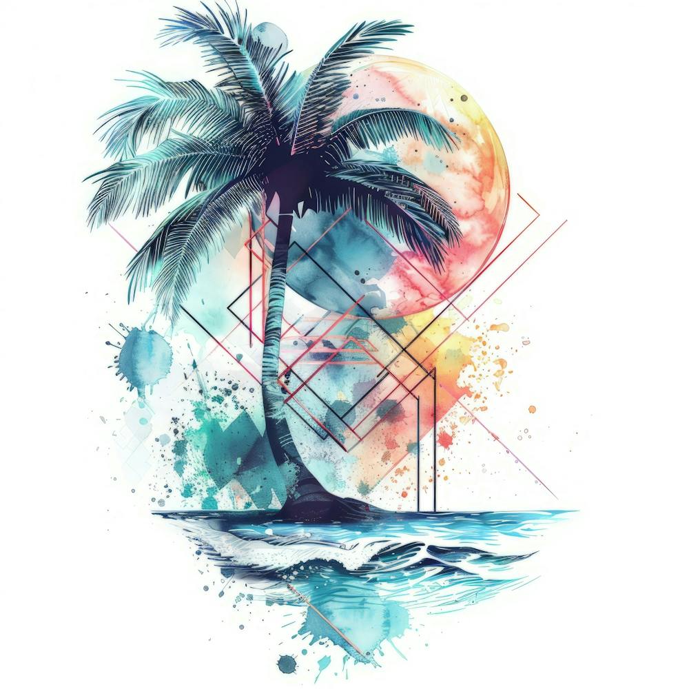 Palm Tree On The Beach 5