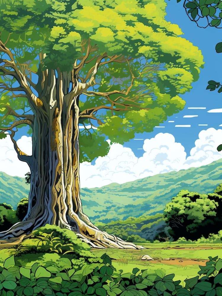 Atherton Tablelands Curtain Fig Tree Australia 