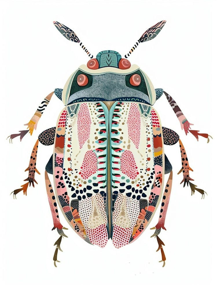 Colourful Insect Illustration Pill Bug 16