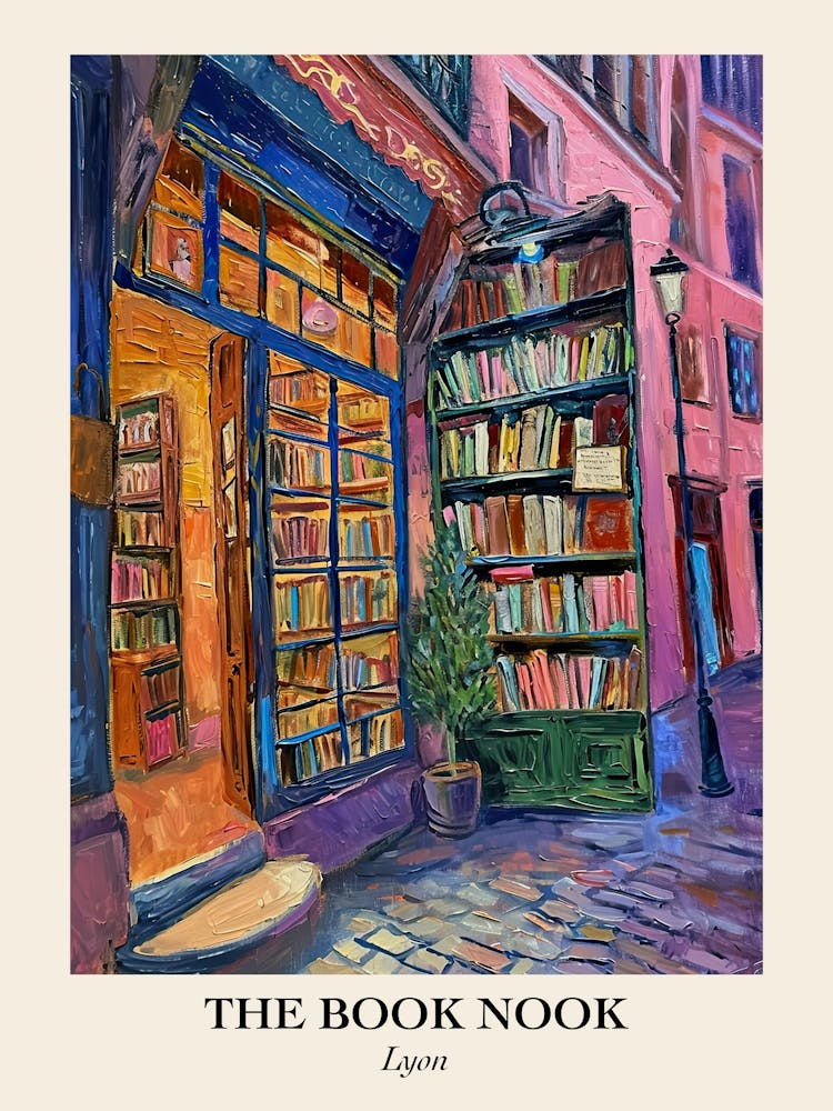Lyon Book Nook Bookshop 3 Poster