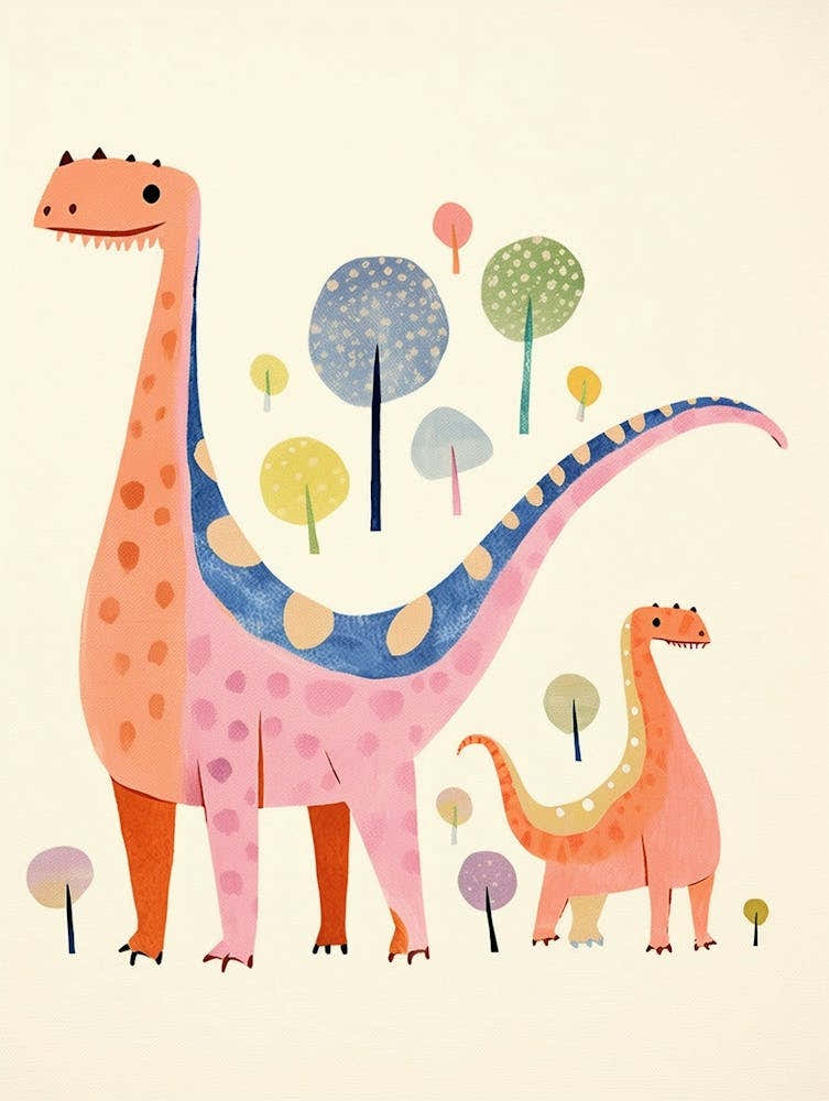 Nursery Dinosaur Family 5