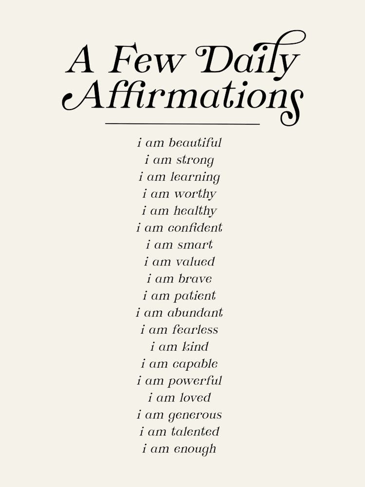 Daily Affirmations