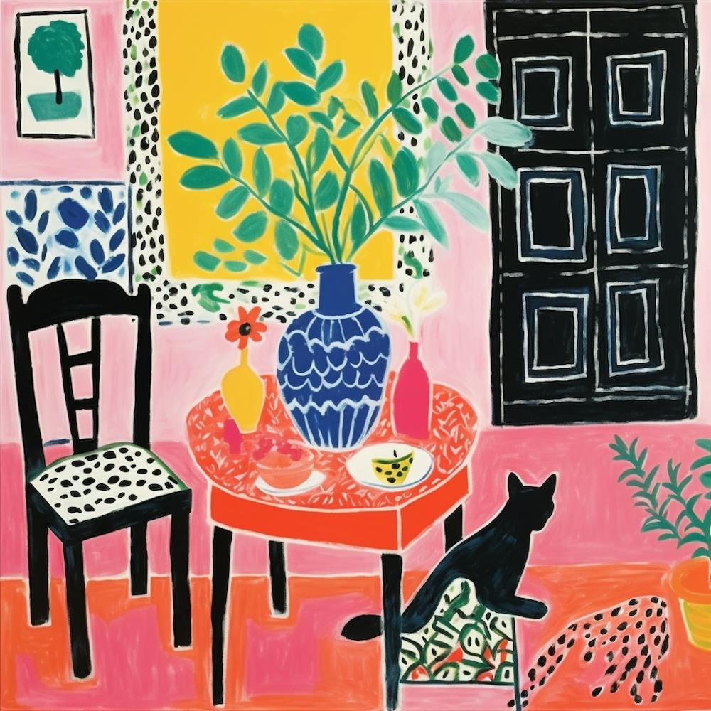 Cat At The Table 15