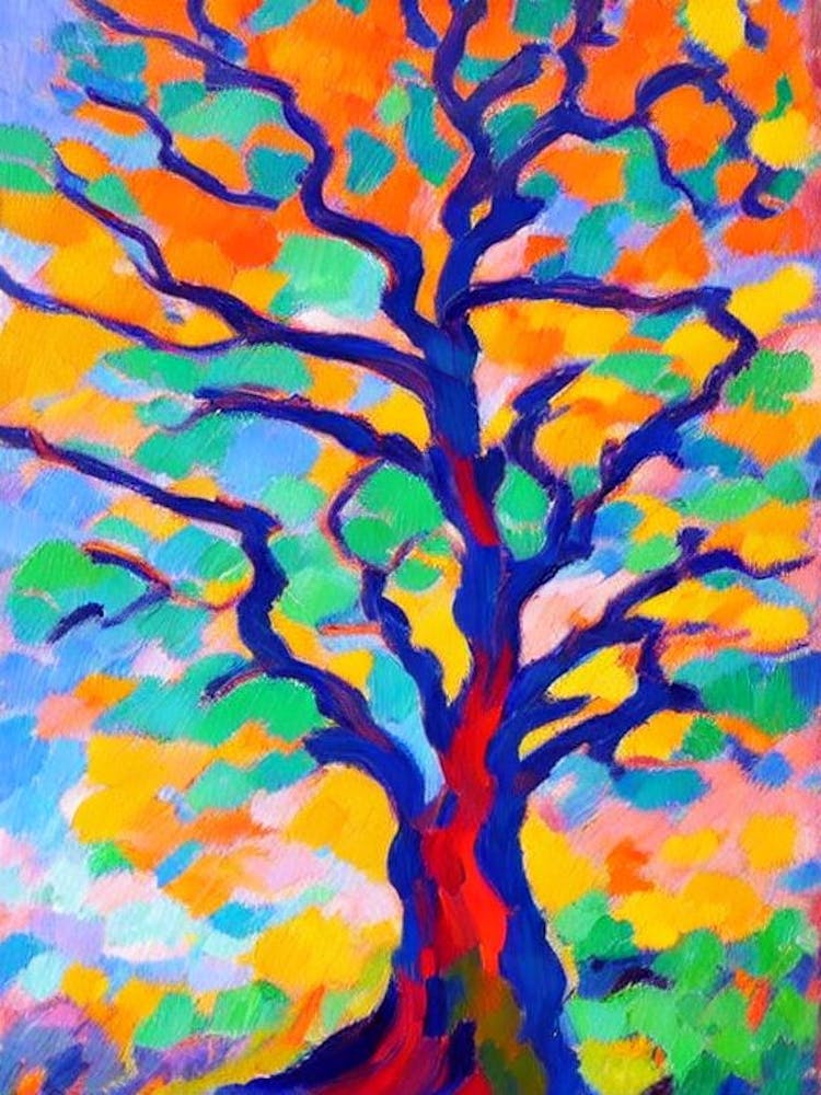 Bristlecone Pine tree Abstract Block Colour