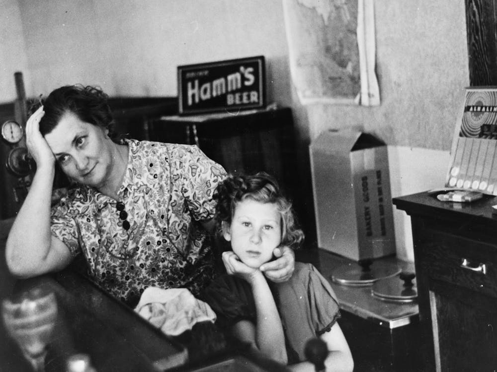 Mother And Daughter In Saloon Restaurant, Gemmel, Minnesota, The Mother Is The Proprietor By Russell Lee