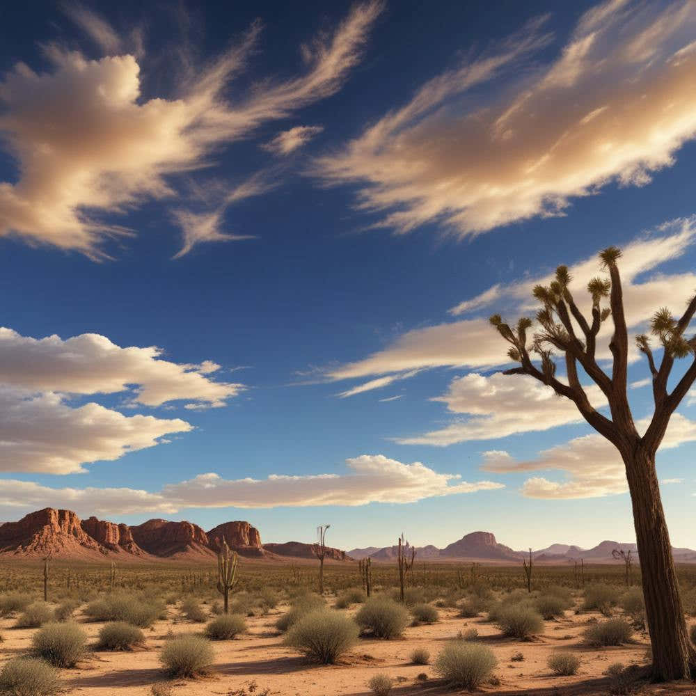 Joshua Tree In The Desert