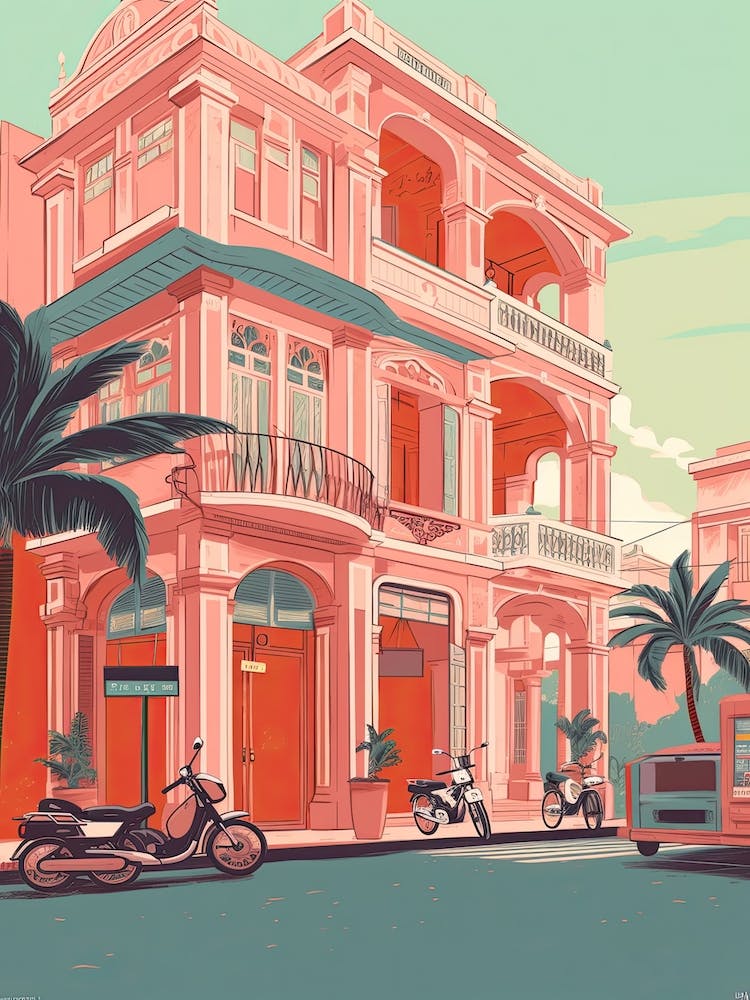 Ho Chi Minh City Vietnam Illustration 3