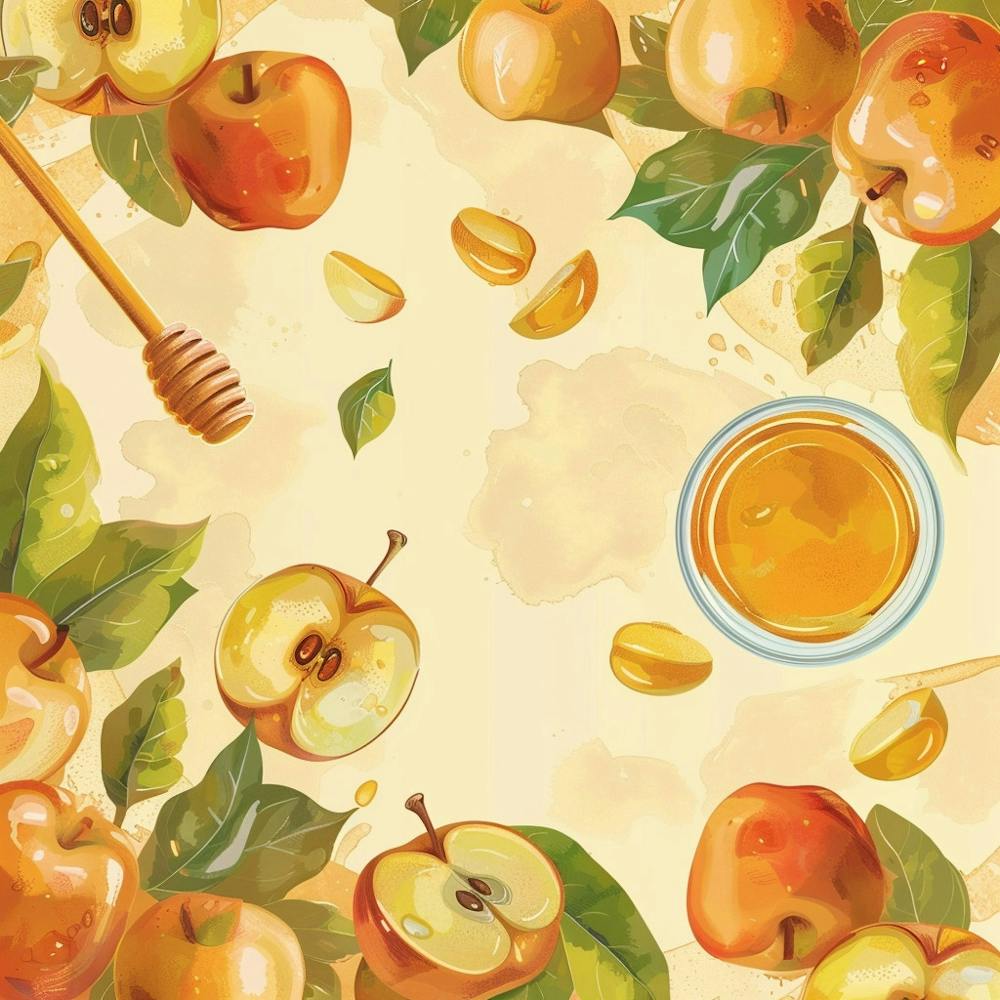 Rosh Hashanah Banner Texture With Apples And Hon 1718395864 1