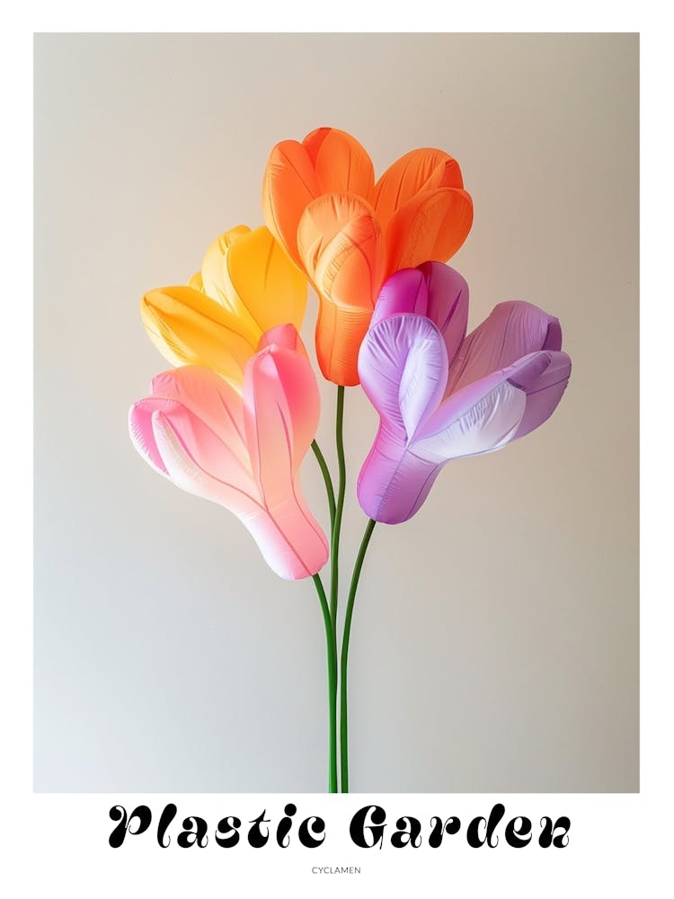 Dreamy Inflatable Flowers Poster Cyclamen 3