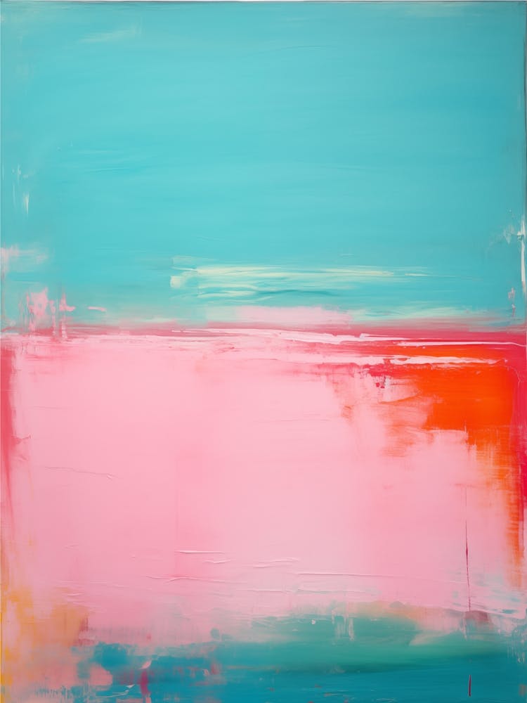 Abstrakt in Rosa und Blau
