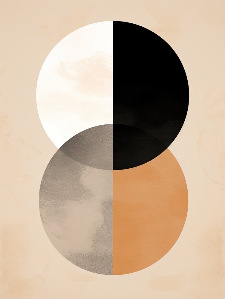 Black And White Bremen Geometric Fusion