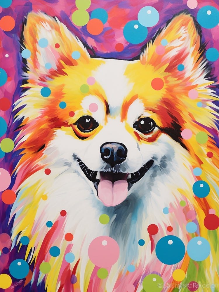 Pomeranian Pop-Art inspiriert 0
