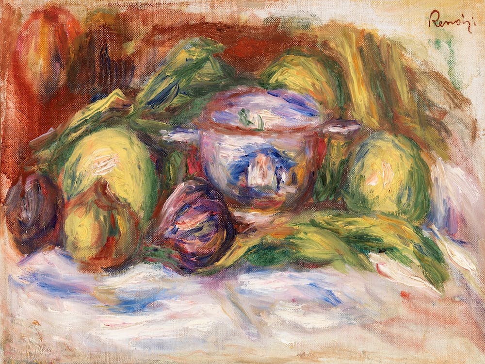 Bowl, Figs, And Apples (1916), Pierre Auguste Renoir