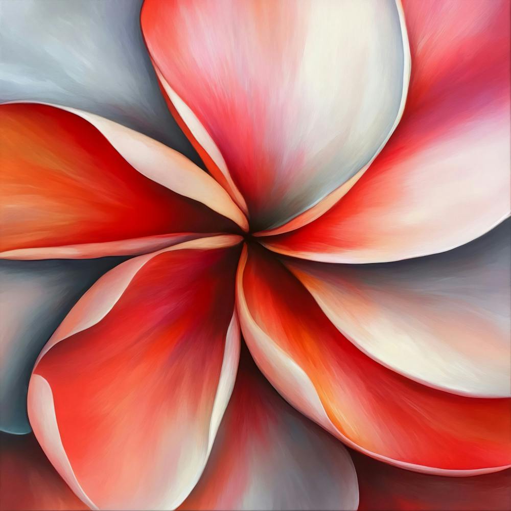 Floral Art 0008 11 Poster Nov Frangipani 0013 Bp6586 A Close Up Of The Center Inside An Adorable Rare Find