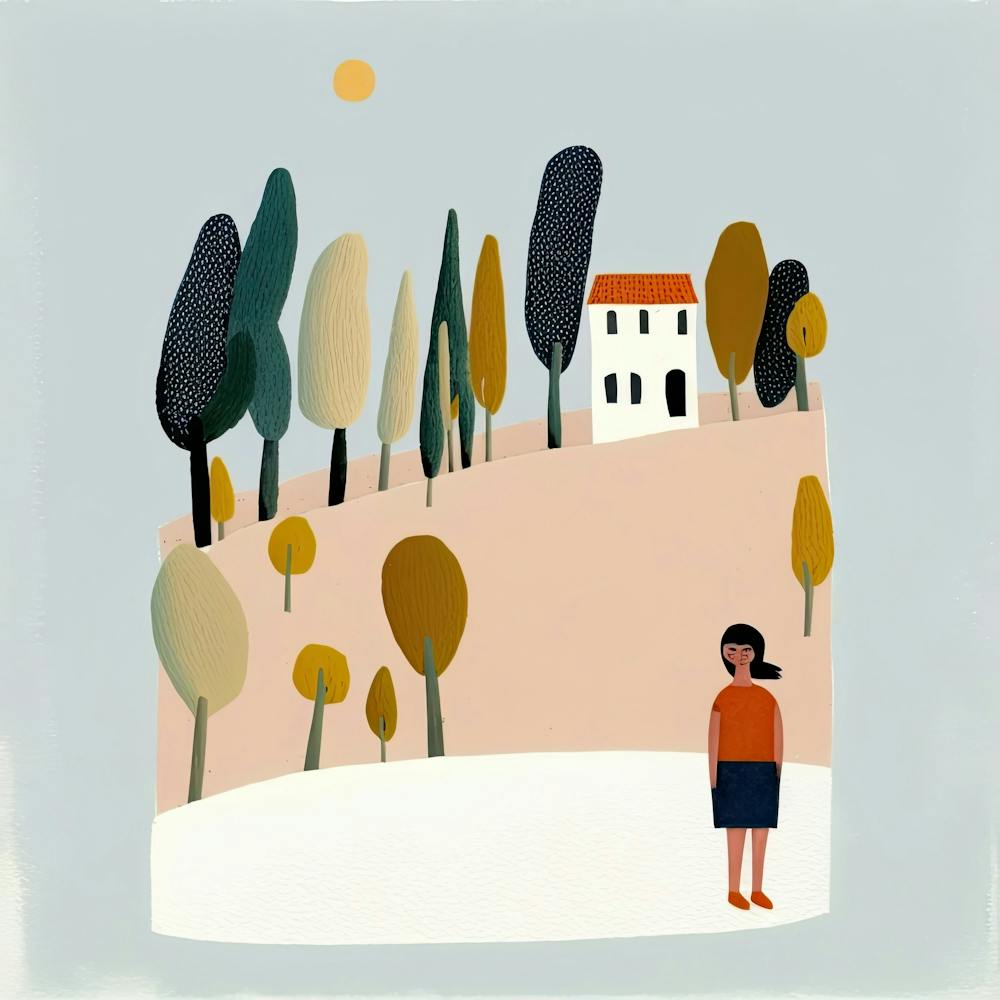 Italian Holidays, Tiny People And Illustration 1