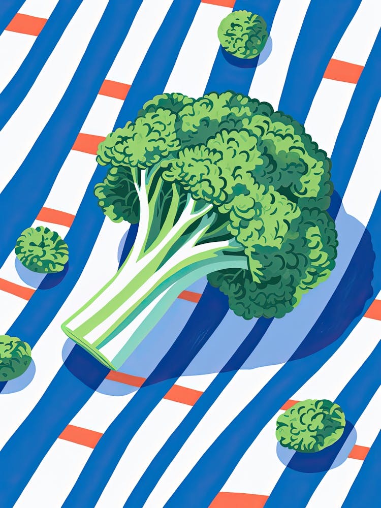 Broccoli Summer Illustration 3