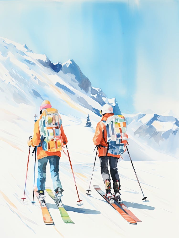 Are, Sweden, Ski Resort Illustration 4
