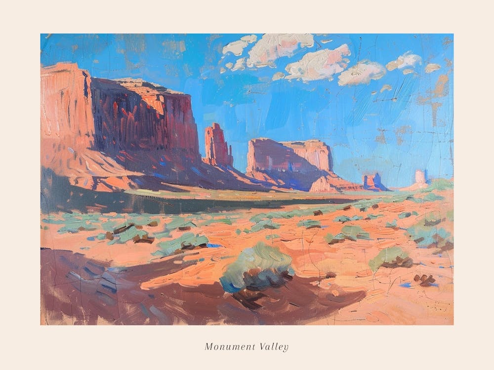 Western Landscapes Monument Valley 3 Poster