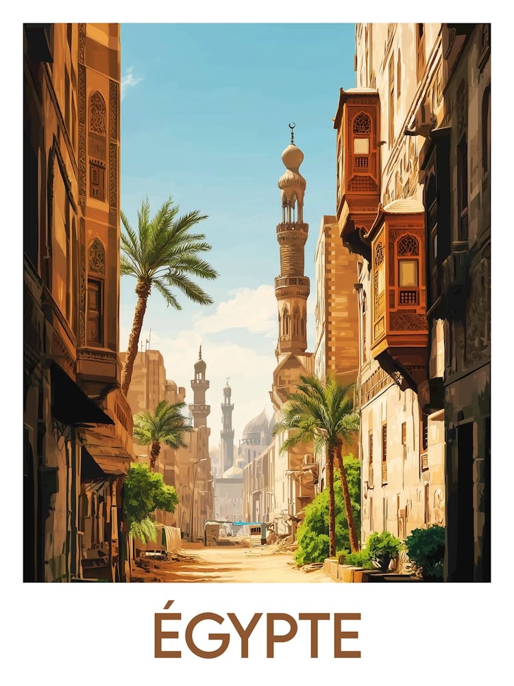 Affiche de voyage Égypte 1