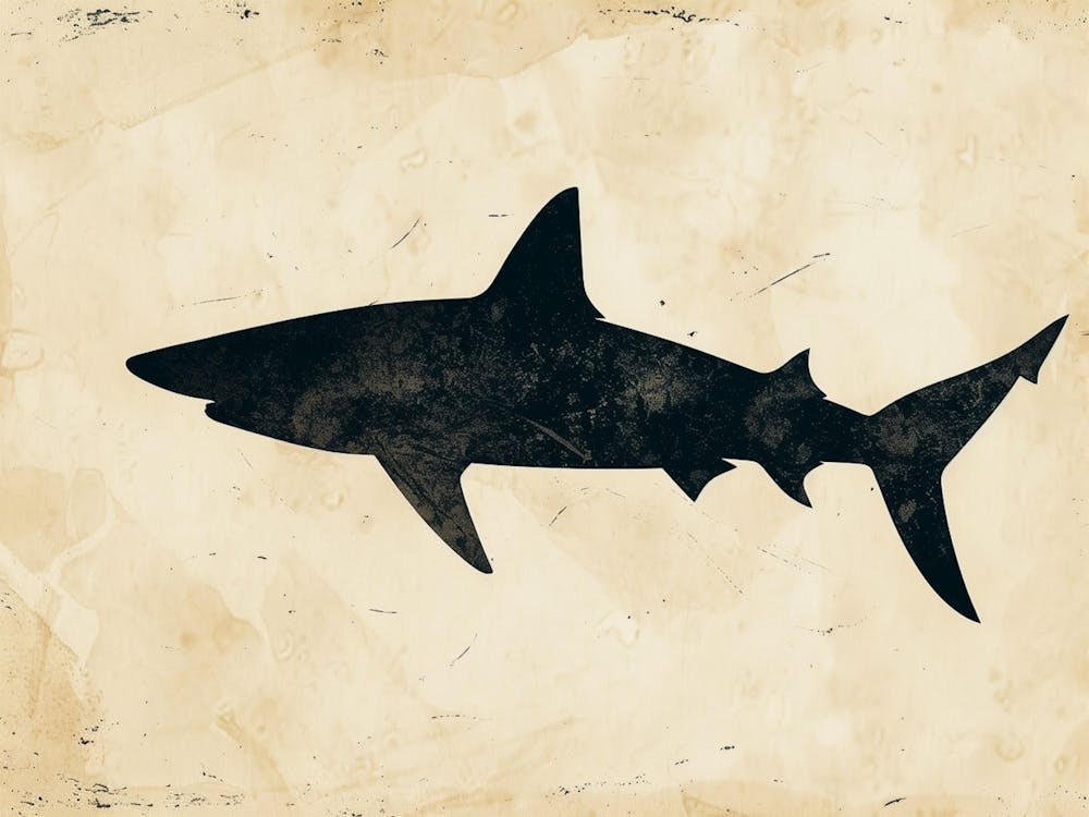 Blue Shark Grey Silhouette 1