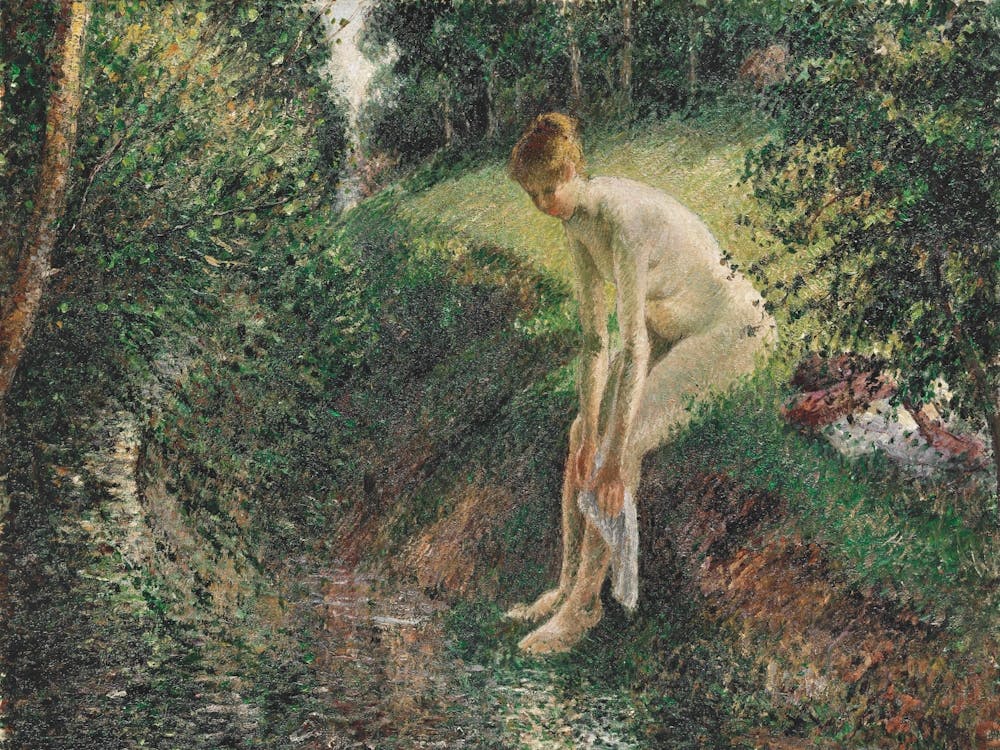 Bather In The Woods, Camille Pissarro