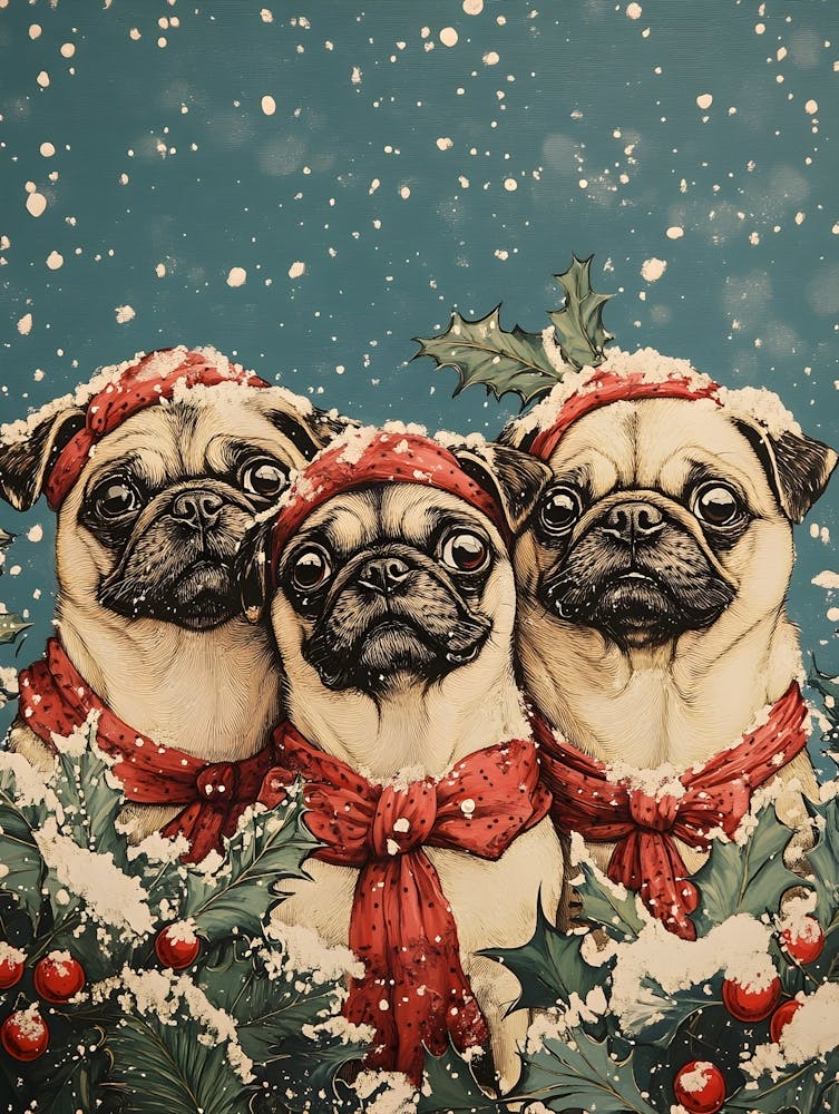 Christmas Pugs 20