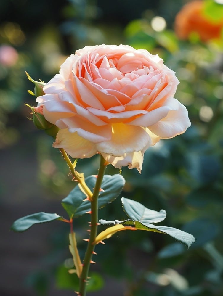 Englische Rosen Dornen Gemälde 2