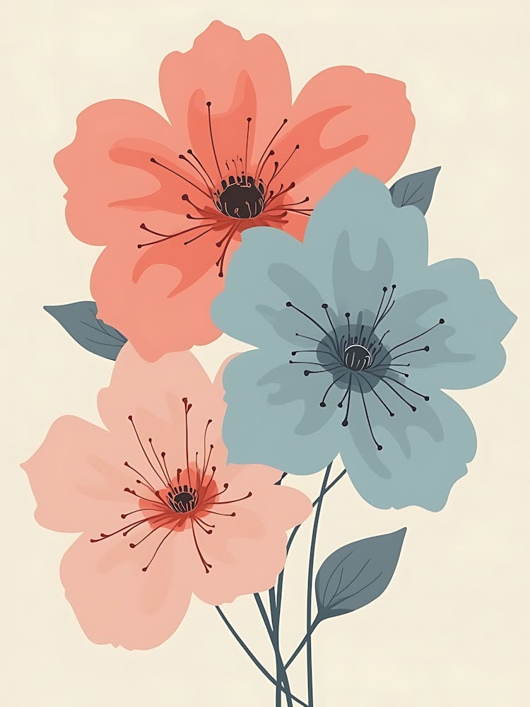 Sage and Blush Blooms Timeless Botanical Charm