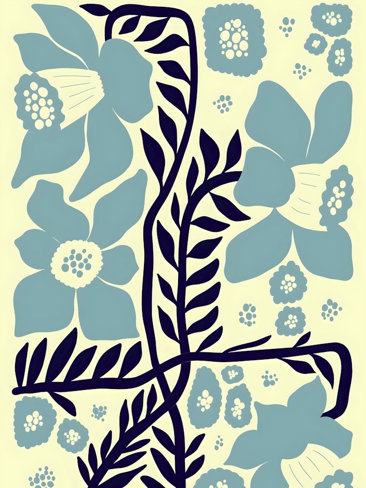 Henri Matisse Blue Flowers