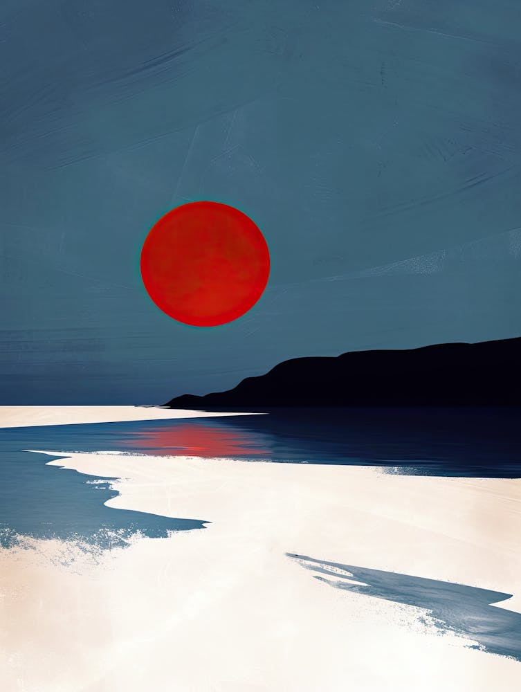 Sunset Over The Sea, Minimalism