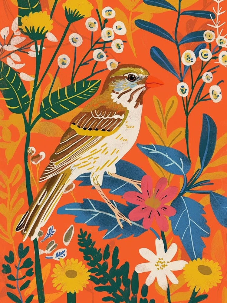 Spring Birds Sparrow 2