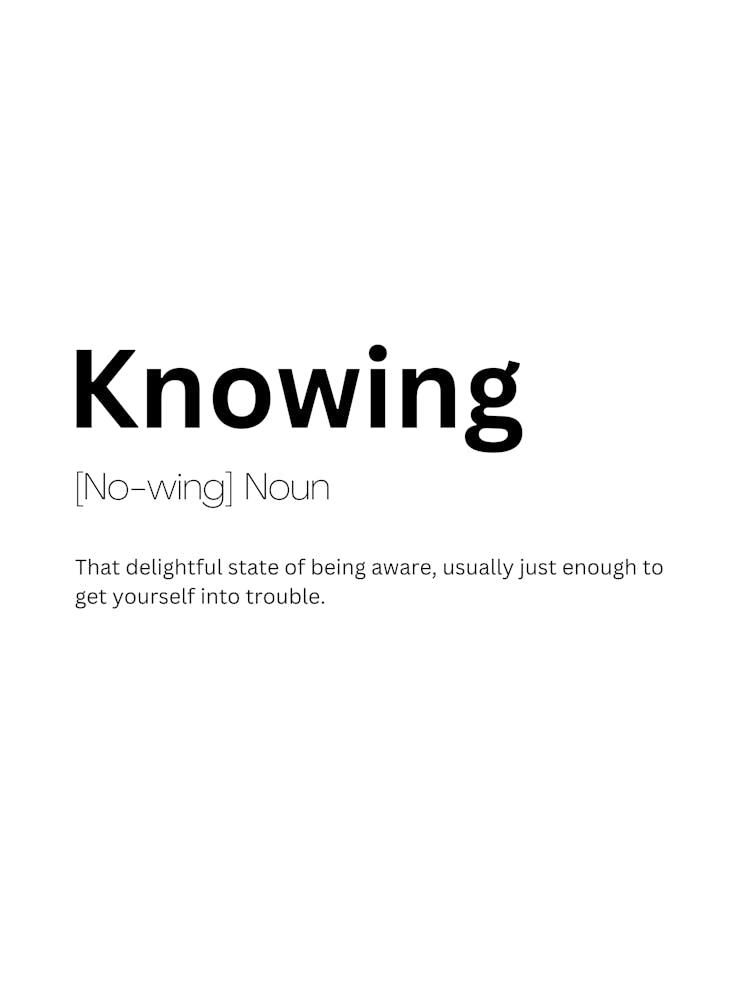 Knowing Definition Meaning