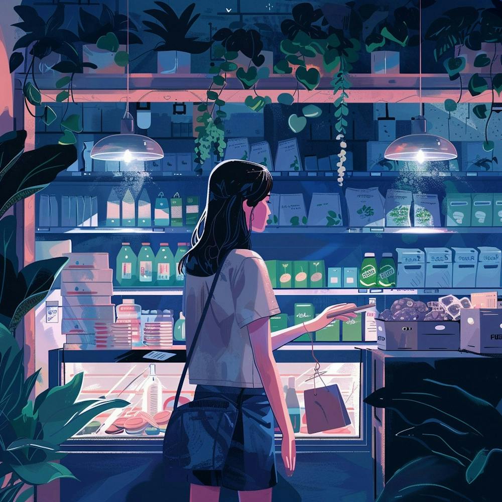 Girl In A Store 2