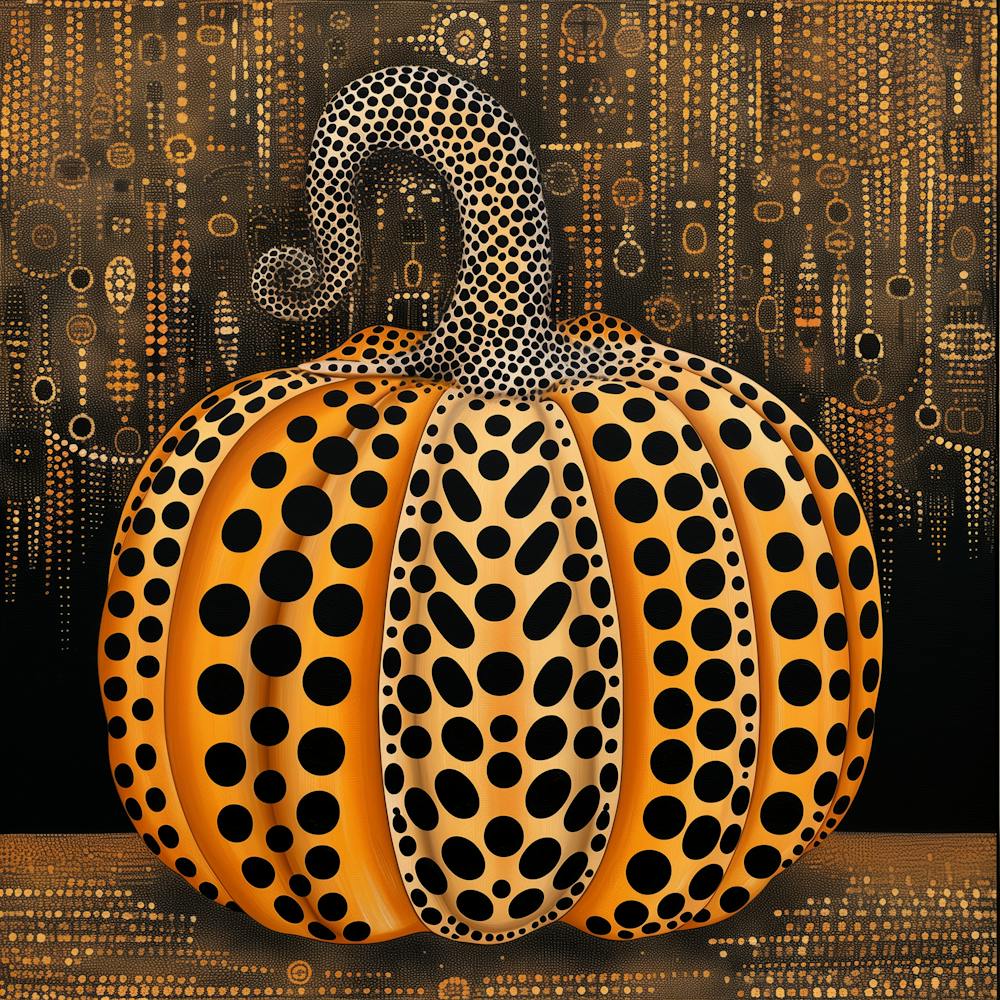Yayoi Kusama Inspired Halloween Pumpkin
