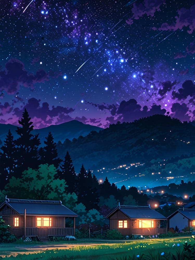 Night Sky Anime aesthetic 63