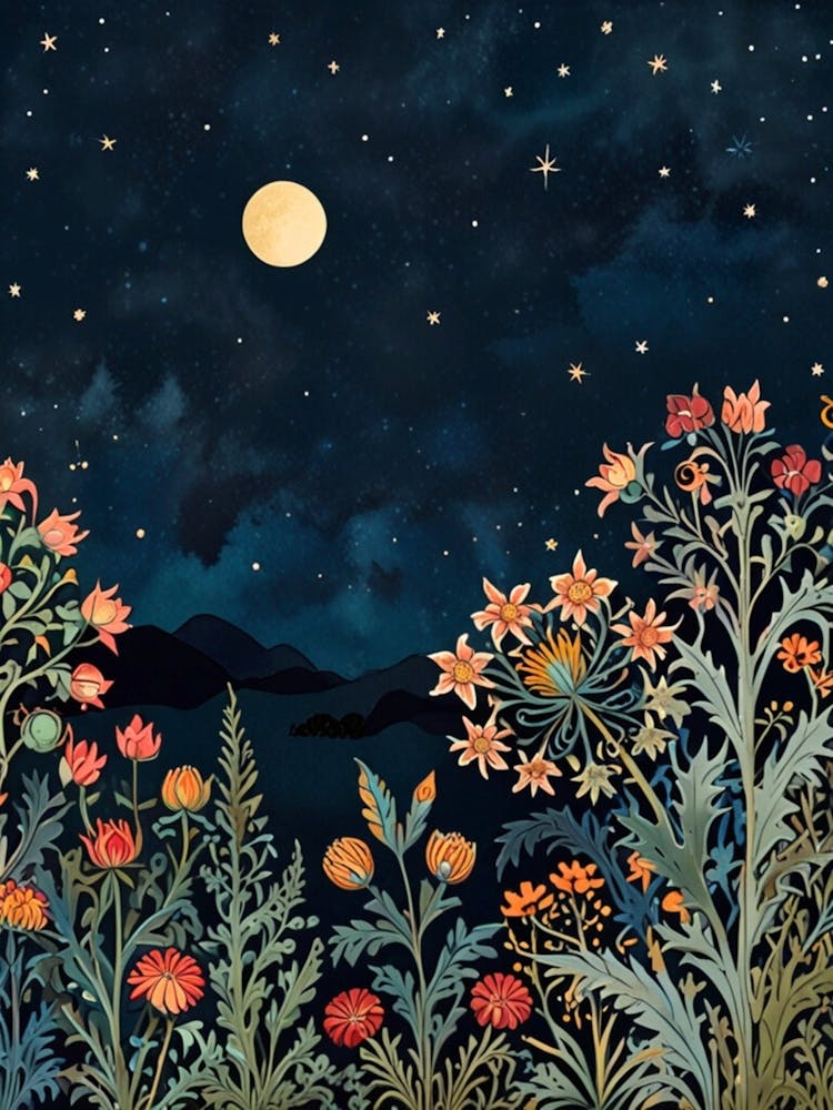 WILLIAM MORRIS Night Garden