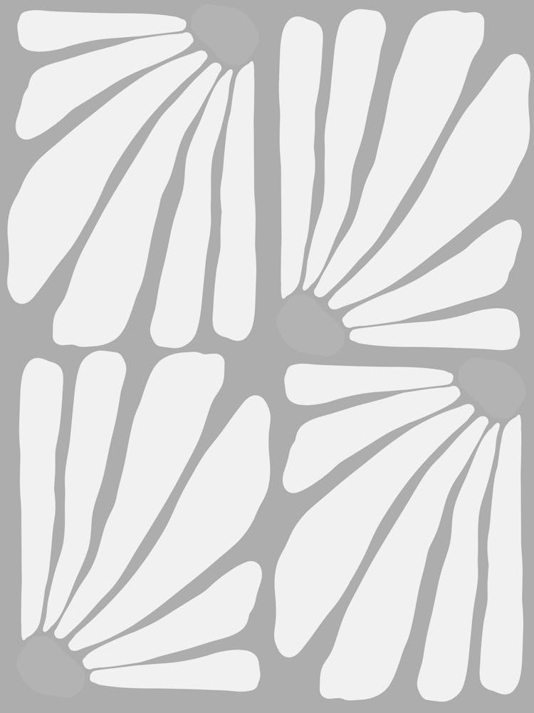White Flower Wall Decal