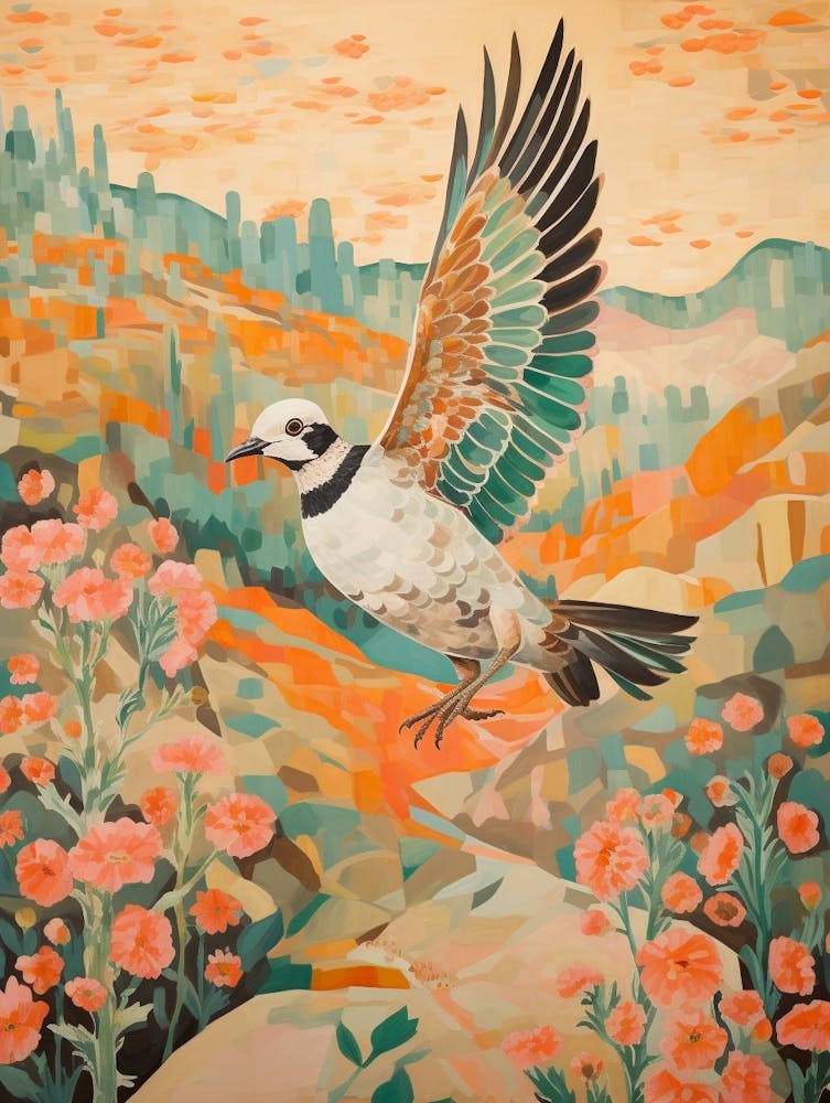 Lapwing 4 Detailed Bird Painting