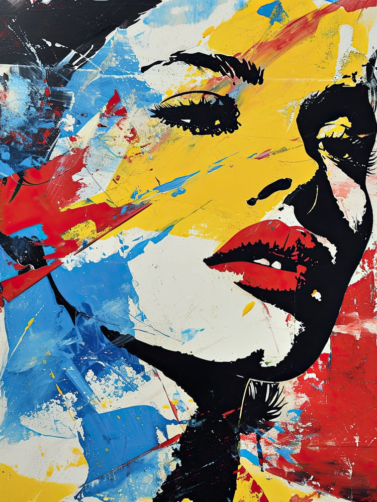 Woman'S Face Pop Art