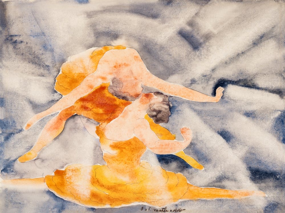 Two Women Acrobats, Charles Demuth