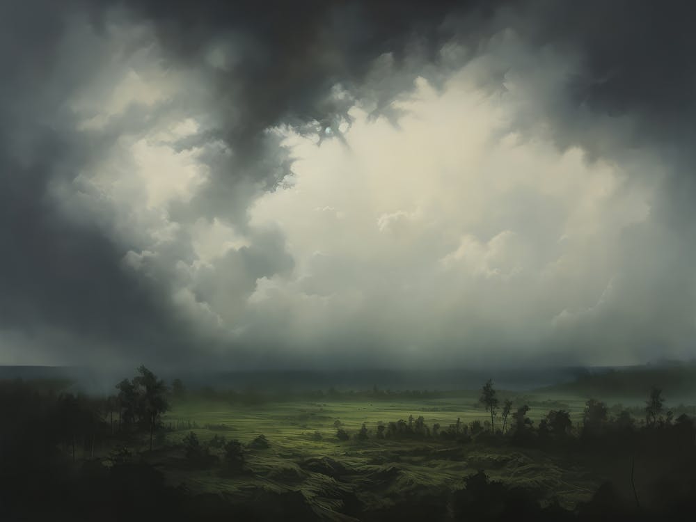 Moody Landscape Painting