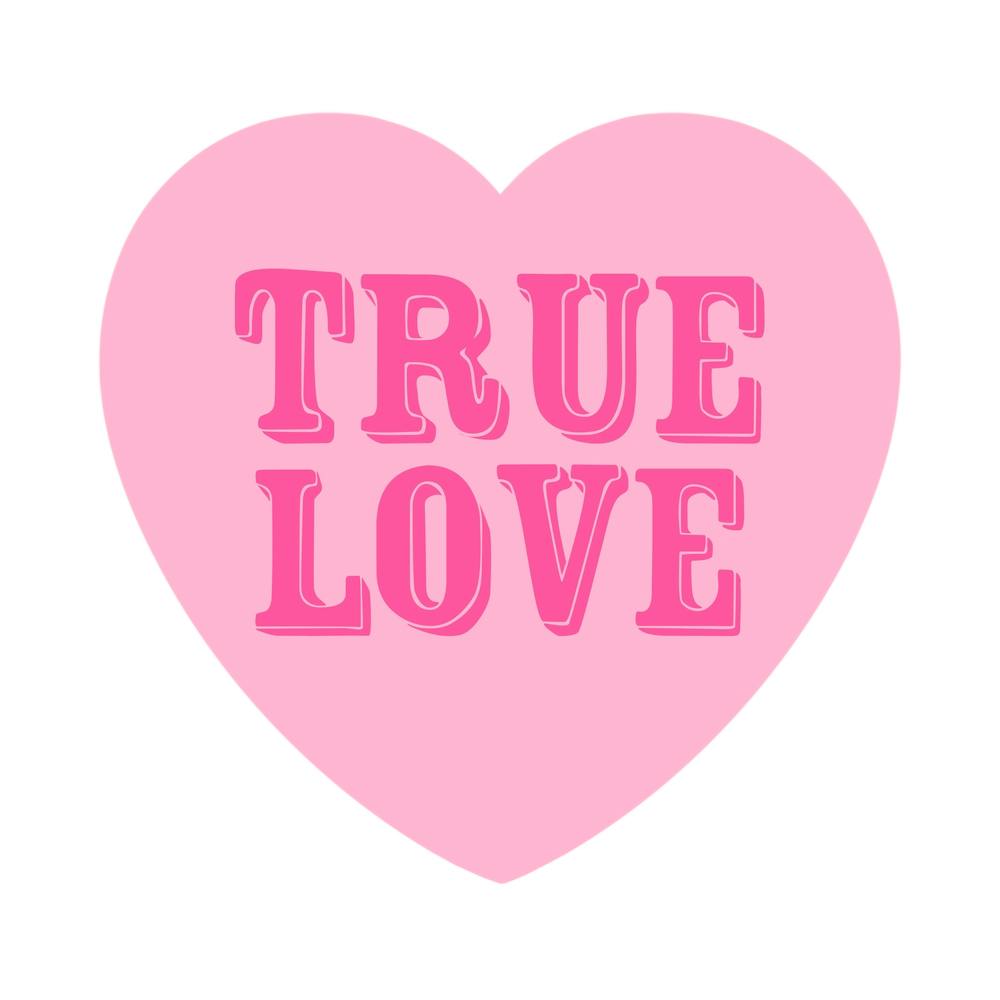 True Love Pink Heart