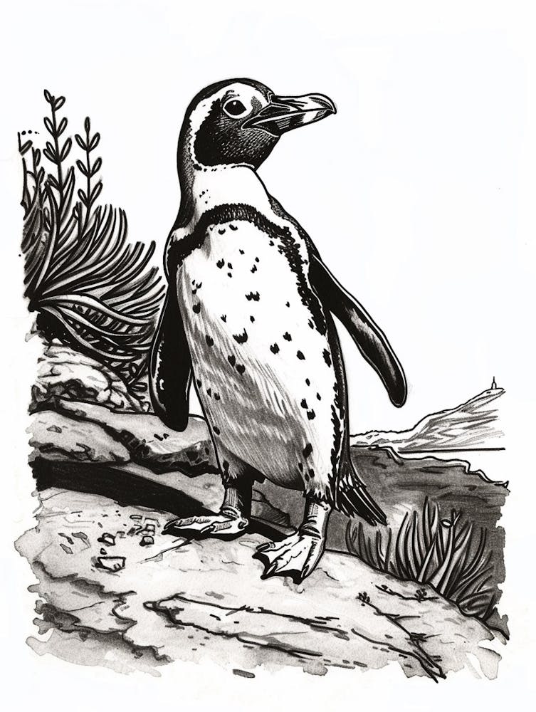 African Penguin Exploring 3