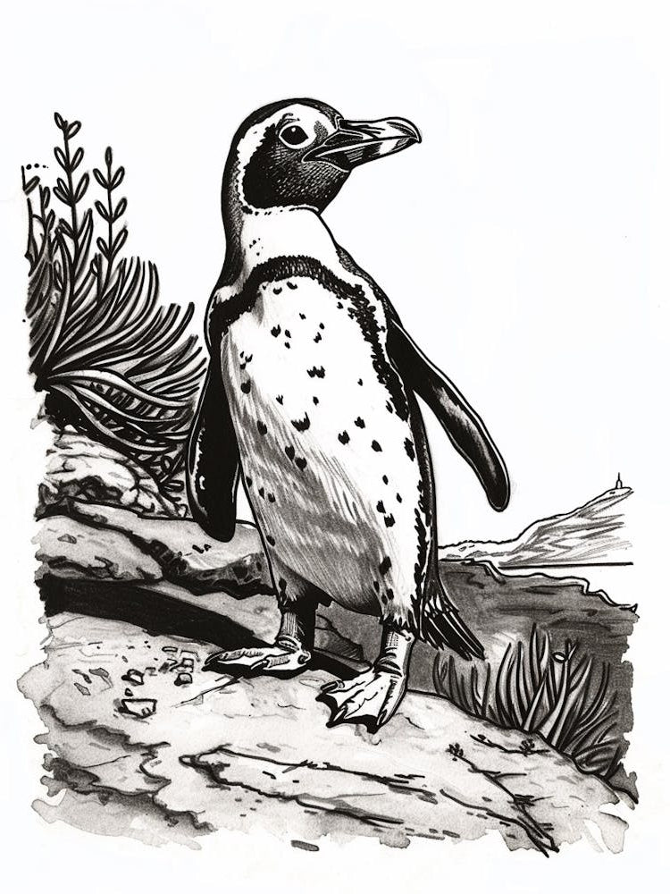 African Penguin Exploring 3