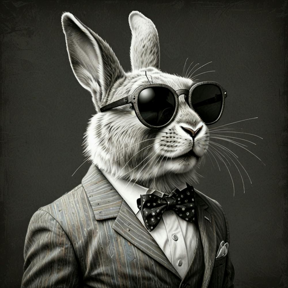 Rabbit In Sunglasses 5
