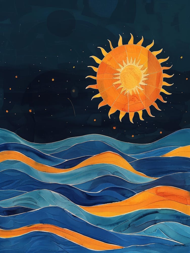 Sun Over The Ocean 1