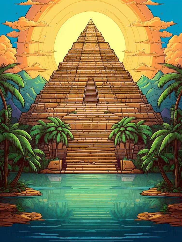 Great Pyramid Of Giza Pixel Art 1