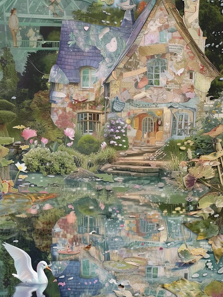 Fairytale Pond Scrapbook Collage 4