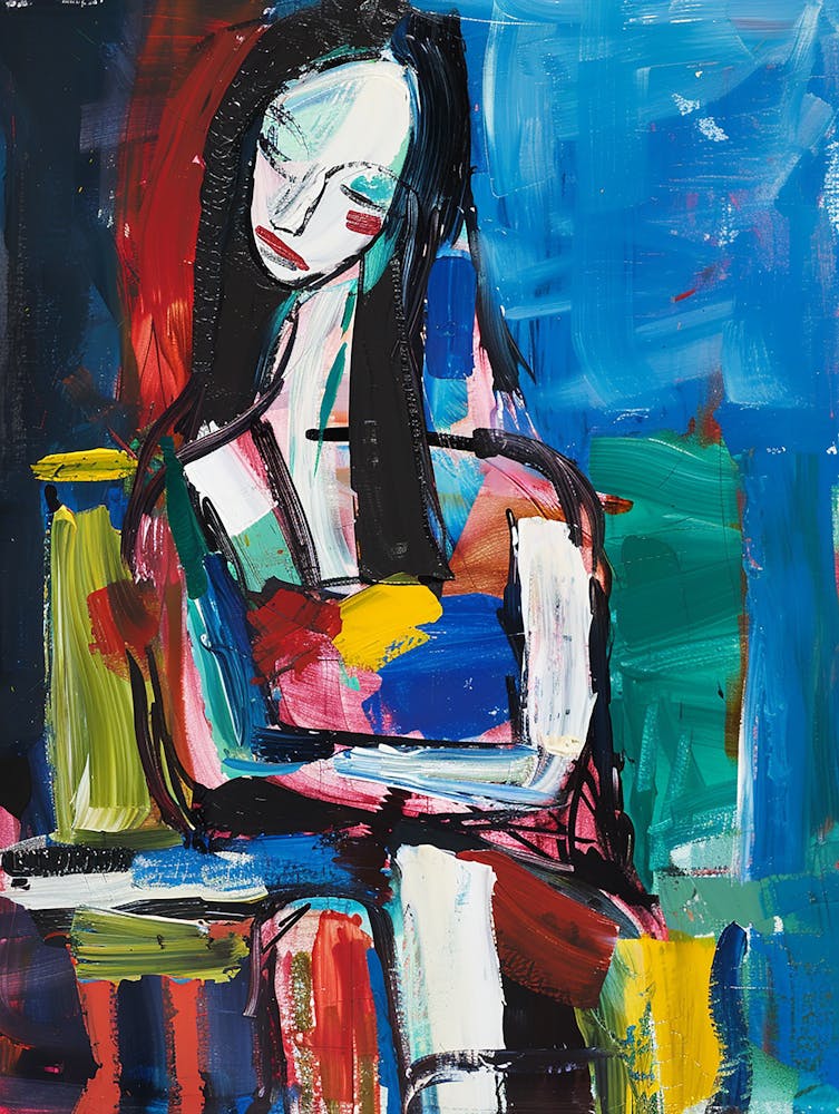 Woman Sitting On A Chair