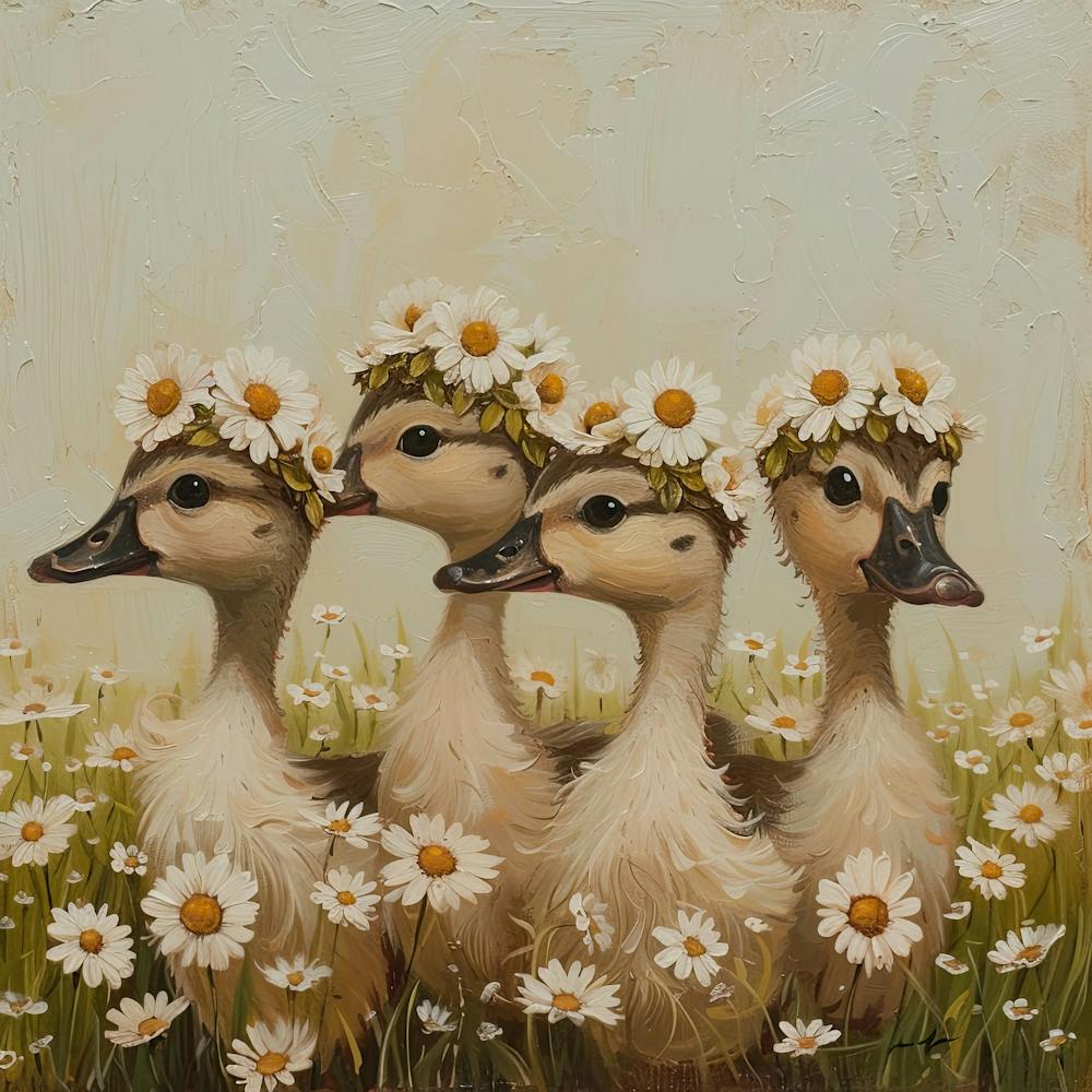 Ducklings Fairycore Painting 9